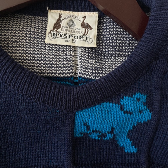 Hysport Australia 100% wool sweater - Picture 3 of 4